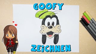 Goofy einfach malen für Kinder  ab 8 Jahren  Malen mit Evi  deutsch [upl. by Isaac]