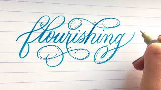 3 Flourishing Rules For Calligraphy  Calligraphy Flourishing Tutorial For Beginners calligraphy [upl. by Chernow364]