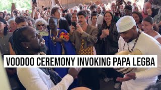 02062023 Berlin Voodoo Ceremony Invoking Papa Legba Opening Haus der Kulturen der Welt Lafontant [upl. by Demakis]