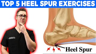 Top 5 Heel Spur Exercises Massage Stretches amp Home Treatment 2022 [upl. by Androw]