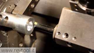 Doppia Sede di Chiavetta con Fasatura su Tornio CNC con REV Broaching Tool [upl. by Roda]