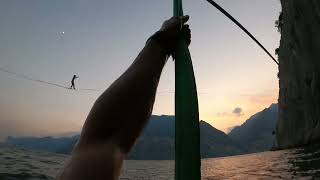 Dopo una bella giornata di arrampicata ci vuole uno scarico climbing slackline lake [upl. by Nilpik660]