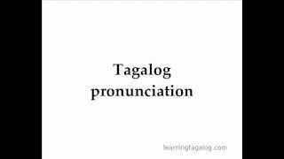 Learn Tagalog 03  Tagalog pronunciation Long vowels [upl. by Durrett653]