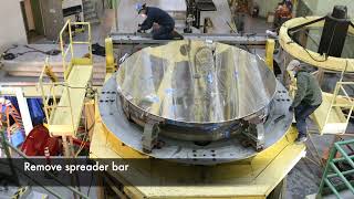 Shane Telescope 3m Mirror Recoating Project 20220215 Timelapse [upl. by Tildy]