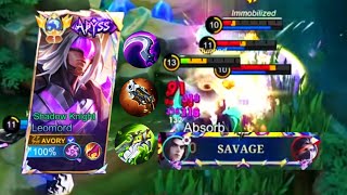 BEST LEOMORD BUILD BY TOP 1 GLOBAL LEOMORD SAVAGE  Avory  MLBB [upl. by Nollid873]