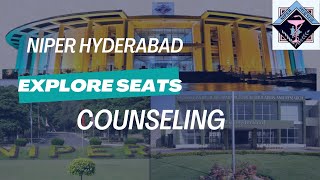 Seats to Target at NIPER HYDERABAD  Seat Matrix Guide for Physical Counseling [upl. by Fritzie]