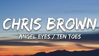 Chris Brown  Angel Numbers  Ten Toes Lyrics [upl. by Akeret706]