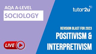 Positivism amp Interpretivism  ALevel Sociology Live Revision Session [upl. by Jeralee]