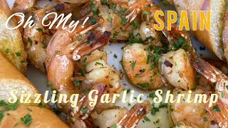 🤔 Gambas al AjilloSizzling Garlic Shrimp shrimp garlicshrimp seafood angelculinarykitchen [upl. by Lybis]