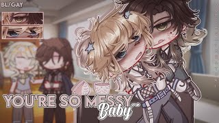 𝕐𝕠𝕦𝕣𝕖 𝕊𝕠 𝕄𝕖𝕤𝕤𝕪 𝑩𝑨𝑩𝒀 • BLGAY • GCMM • GLMM • Original • Gacha Club Mini Movie [upl. by Dahlia]