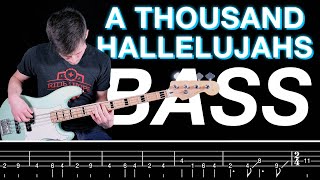 A Thousand Hallelujahs  Bass Cover  Lesson [upl. by Attenborough]