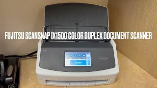 Fujitsu ScanSnap iX1500 Color Duplex Document Scanner with Touch Screen for Mac or PC Review [upl. by Fairlie]