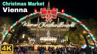 Vienna Christmas Markets 🇦🇹 Rathausplatz Walking Tour [upl. by Eleazar]