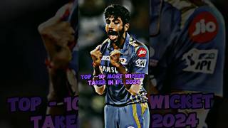 Top 10 Most Wicket Taker in ipl 2024 🔥 viral ipl edit cricket shortsfeed shorts [upl. by Ima285]