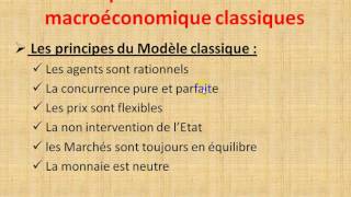 Macroéconomie S2 partie 8 quot le modèle macroéconomique classique 15 quot [upl. by Neufer]