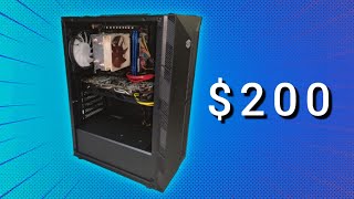 The 200 budget Gaming PC build [upl. by Clarisa30]