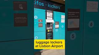 ✈️ Airport Lisbon lockers for suitcases and luggage portugal travel lisbon reisen voyage [upl. by Vasya]