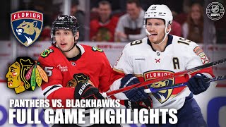 Florida Panthers vs Chicago Blackhawks  Full Game Highlights  ESPN NHL [upl. by Aryas]