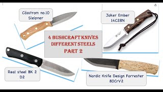 Casström no 10 vs Joker Ember vs Nordic knife design vs Real Steel Part 2 [upl. by Norrab]