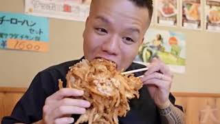 Watch In Awe as Big Eater Conquers Monstrous vegetable tempura [upl. by Prue]