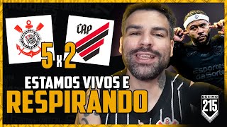 MEMPHIS CACETOU VITÓRIA IMPORTANTE E FRAMIENGU  CORINTHIANS 5X2 ATLÉTICO PARANAENSE [upl. by Aisyle]