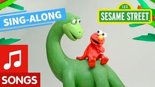 Sesame Street Elmos Dinosaur Song Lyric Video  Elmos Sing Along Series [upl. by Chessa99]