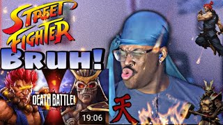 WhatWhaa Akuma Vs Shao Kahn  Street Fighter Vs Mortal Kombat  By Death Battle REACTION [upl. by Laura425]