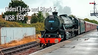 44871 quotBlack 5quot visits Minehead with the OLDEST working steam loco and 7812 6990 and No3 [upl. by Revert]