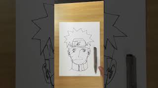 Desenhando o Naruto com uma única linha sem retirar a caneta do papel [upl. by Sanderson]