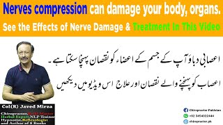 Nerves compression can damage your body organs  Chiropractor Col R Javed Mirza [upl. by Navarro111]