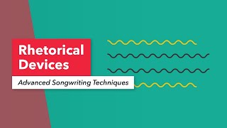 Advanced Songwriting Techniques Rhetorical Devices with Lyrics Anaphora Epistrophe amp Epanalepsis [upl. by Jak]