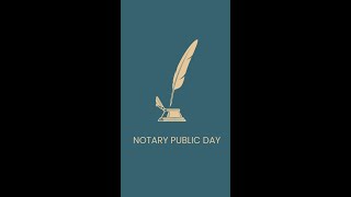 Happy Notary Public Day [upl. by Eeryk]