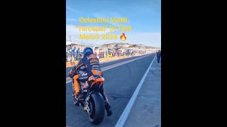 Celestino Vietti quotTercepatquot di Test Moto2 2024 motogp shorts [upl. by Erek]