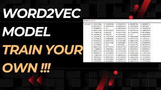 Tutorial 7 Gensim Word2Vec  Train Gensim Word2Vec on your own dataset  Customize as per your Data [upl. by Renferd]