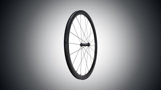 38mm Carbon Tubeless Clincher Front Wheel With Powerway R36 Ceramic Hub [upl. by Selrahcnhoj240]