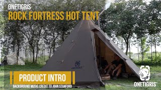 OneTigris Rock Fortress Hot Tent  46person Teepee Tent [upl. by Merrili734]