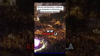 Les images de la manifestation a valencia en espagne actualités [upl. by Tare]