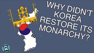 Why didnt Korea restore its monarchy after World War 2 Short Animated Documentary [upl. by Ahsenom]