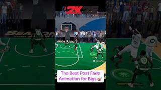 The Best Post Fade Animation For Bigs NBA2K25 [upl. by Yrreg]