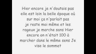 NABILA  Hier encore Paroles [upl. by Dnaltiac]