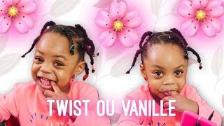 COMMENT FAIRE DES TWISTS OU VANILLES 🌸 CHEVEUX CRÉPUS  ENFANTS [upl. by Luis]