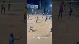 Rally 😱powerful spike and finishing 😲Difence 😳 volleyball volleydonor volley shorts viral [upl. by Atrebla140]