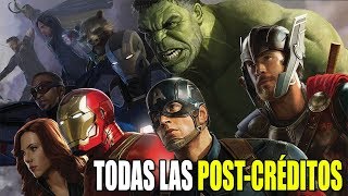 TODAS las escenas POSTCRÉDITOS de MARVEL 1 [upl. by Bora]