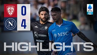 HIGHLIGHTS  CagliariNapoli 04  SERIE A ENILIVE [upl. by Reinnej268]