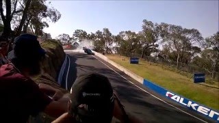 Bathurst 1000 2015 Chaz Mostert crash [upl. by Mill561]