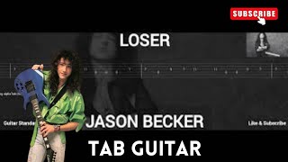 JASON BECKER  LOSER  TAB GUITAR [upl. by Nnyleahs482]