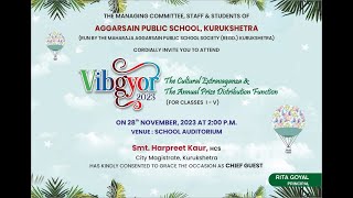 Vibgyor 2023 Organised By Aggarsain Public School  Kurukshetra [upl. by Honig]