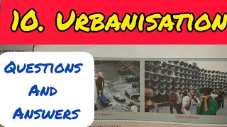 9th Std  Geography  Chapter 10 Urbanisation questions answers from textbook  Maharashtra board [upl. by Aronow]