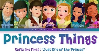 Princess Things Color Coded Lyrics  Sofia the First quotJust One of the Princesquot  Zietastic Zone👑 [upl. by Adnouqal]