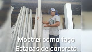 aprenda como fazer estacas de concreto todo passo a passo [upl. by Borlow532]